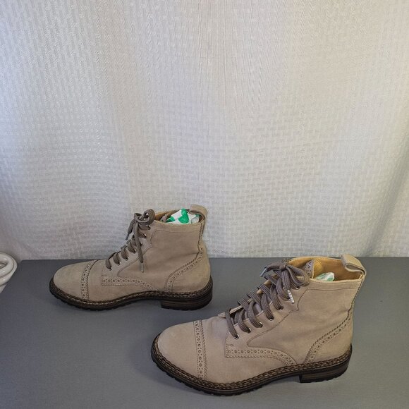 Office of Angela Scott Leather Lace-Up Brogue Ankle Boots Size 39.5 Excellent Co - Picture 7 of 15